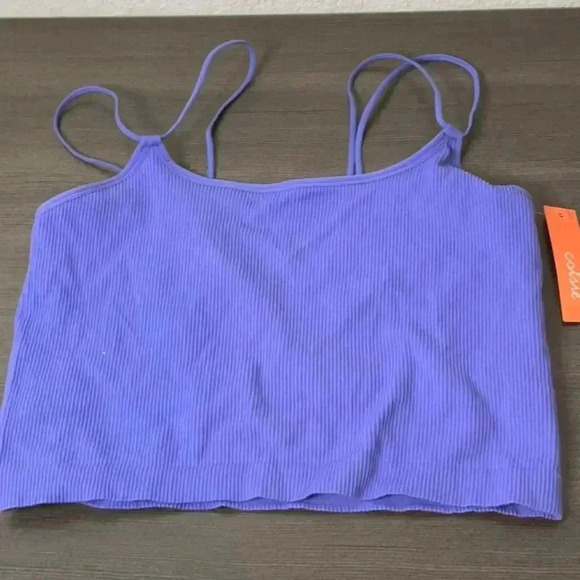 Colsie Women’s Purple Ribbed Seamlesss Brami Size 1X - Picture 5 of 10